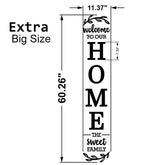 English Letters Home Family Wooden Decals